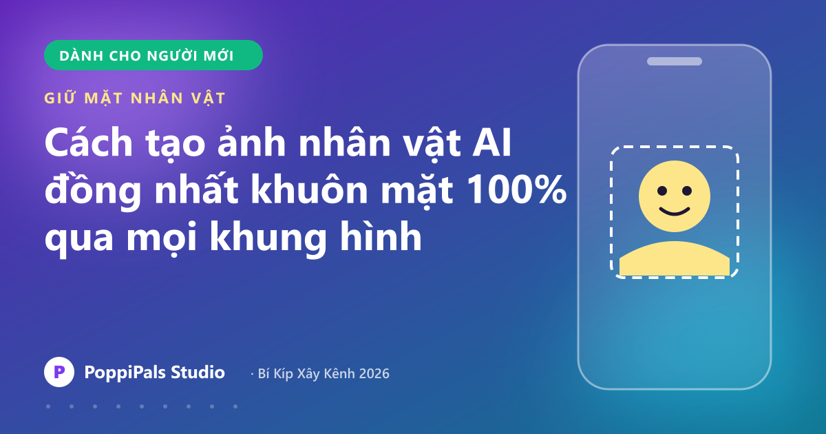 Cách tạo ảnh nhân vật AI đồng nhất khuôn mặt 100% qua mọi khung hình