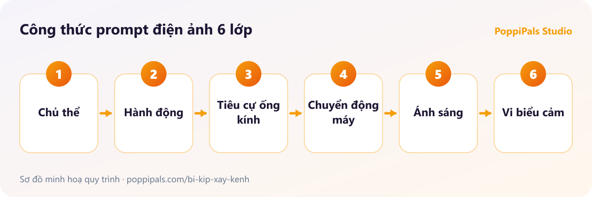 Công thức prompt điện ảnh 6 lớp