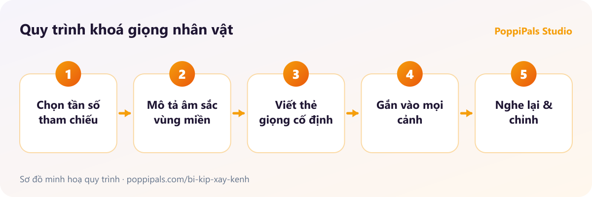 Quy trình khoá giọng nhân vật