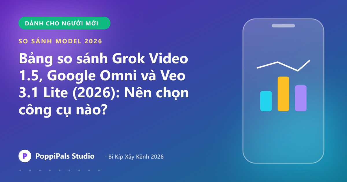 Bảng so sánh Grok Video 1.5, Google Omni và Veo 3.1 Lite (2026): Nên chọn công cụ nào?