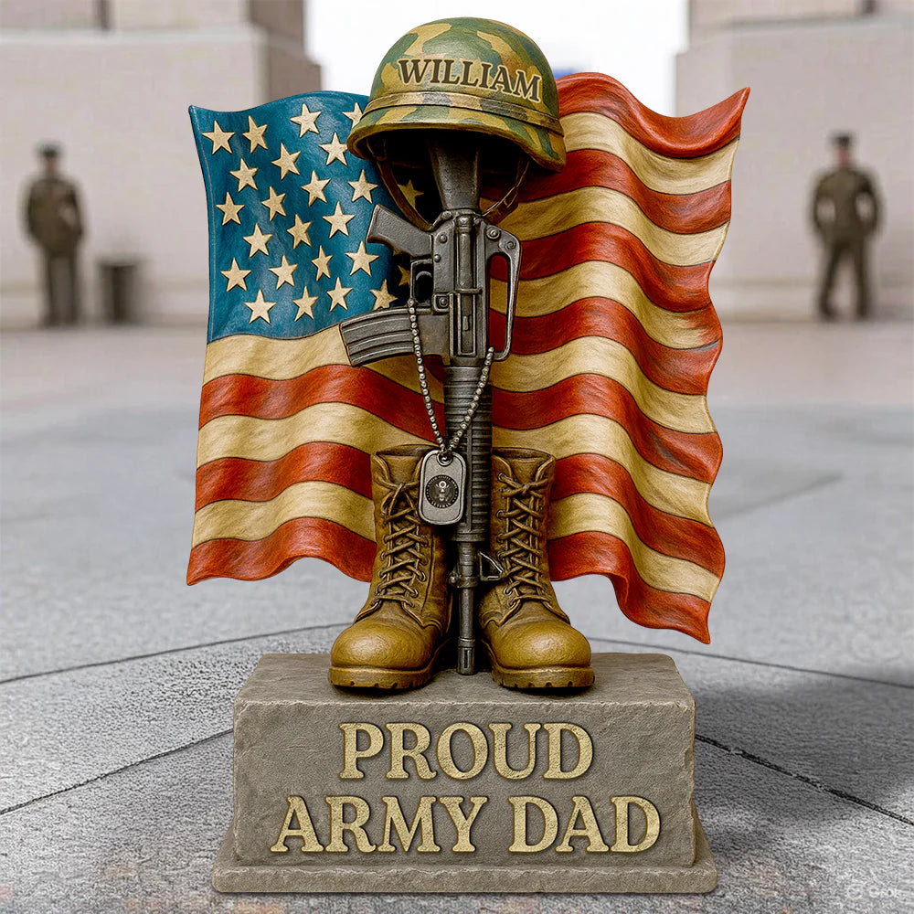 Veteran Dad Acrylic Plaque Personalized Gifts For Dad