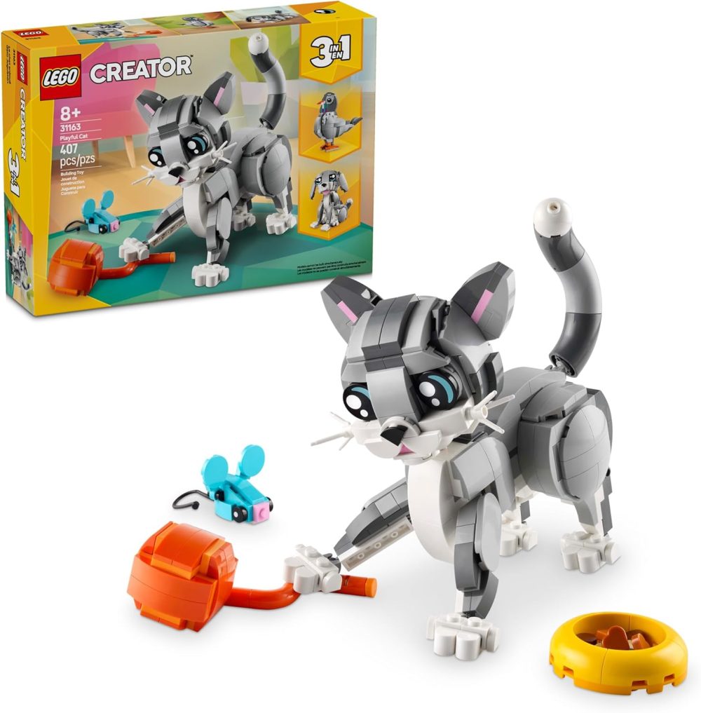 LEGO Creator 3in1 Playful Cat - Fun Animal Building Toy