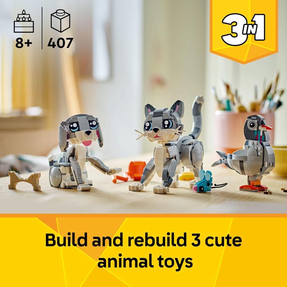 LEGO Creator 3in1 Playful Cat - Fun Animal Building Toy - Image 2