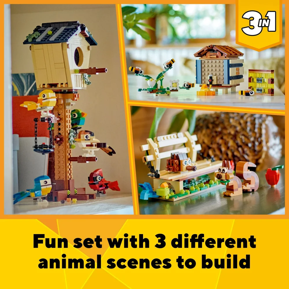 LEGO Creator 3in1 Birdhouse - Forest Animal Building Set - Image 3