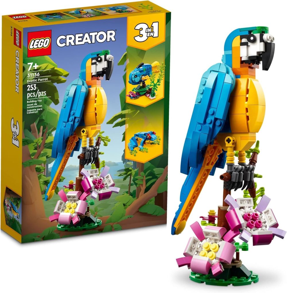 LEGO Creator 3in1 Exotic Parrot - Fun Jungle Animal Set