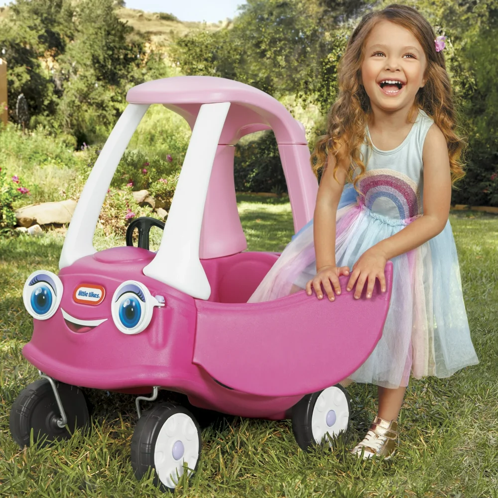 Little Tikes Princess Cozy Coupe Ride-On, Pink, for Ages 1 to 5 Years - Image 2