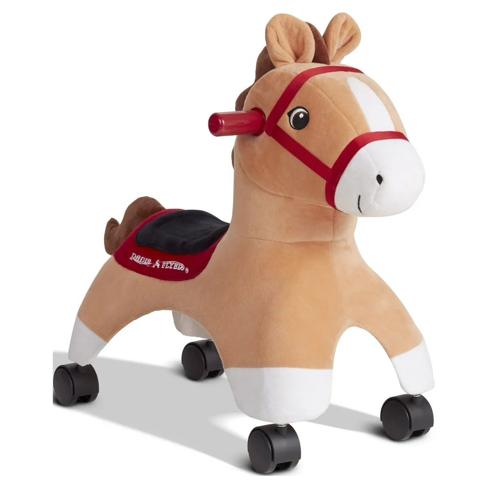 Radio Flyer Boots: Rolling Pony, Plush Caster Ride-On Horse for Kids - Image 3