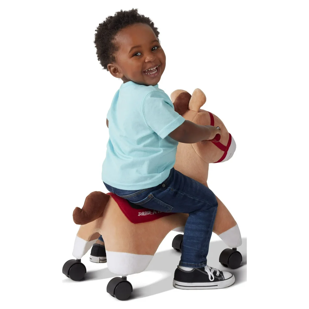 Radio Flyer Boots: Rolling Pony, Plush Caster Ride-On Horse for Kids - Image 2