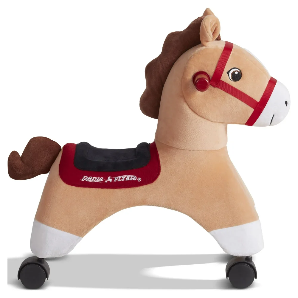 Radio Flyer Boots: Rolling Pony, Plush Caster Ride-On Horse for Kids - Image 7