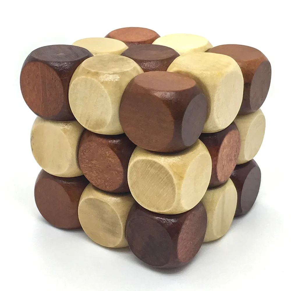 PicassoTiles 8-Style Wooden Burr Cube Puzzle Brain Teaser Educational Toy Set - Image 7