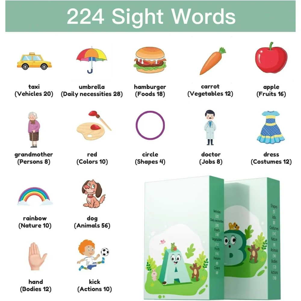 Talking Flash Cards – Interactive Speech Therapy & Montessori Educational Toy - Image 4