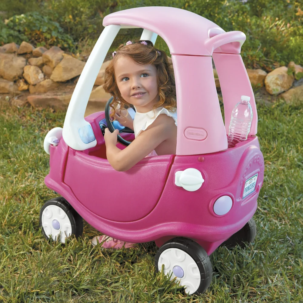 Little Tikes Princess Cozy Coupe Ride-On, Pink, for Ages 1 to 5 Years - Image 6