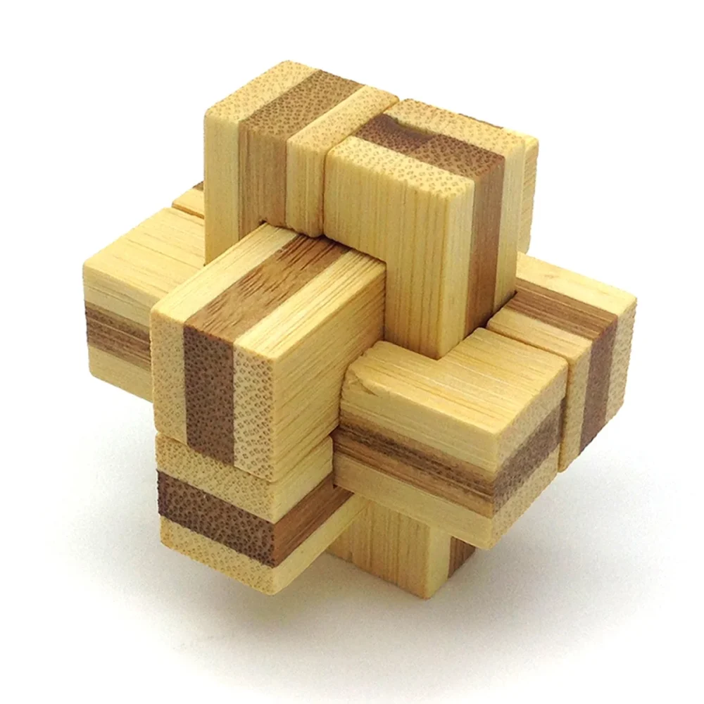 PicassoTiles 8-Style Wooden Burr Cube Puzzle Brain Teaser Educational Toy Set - Image 9